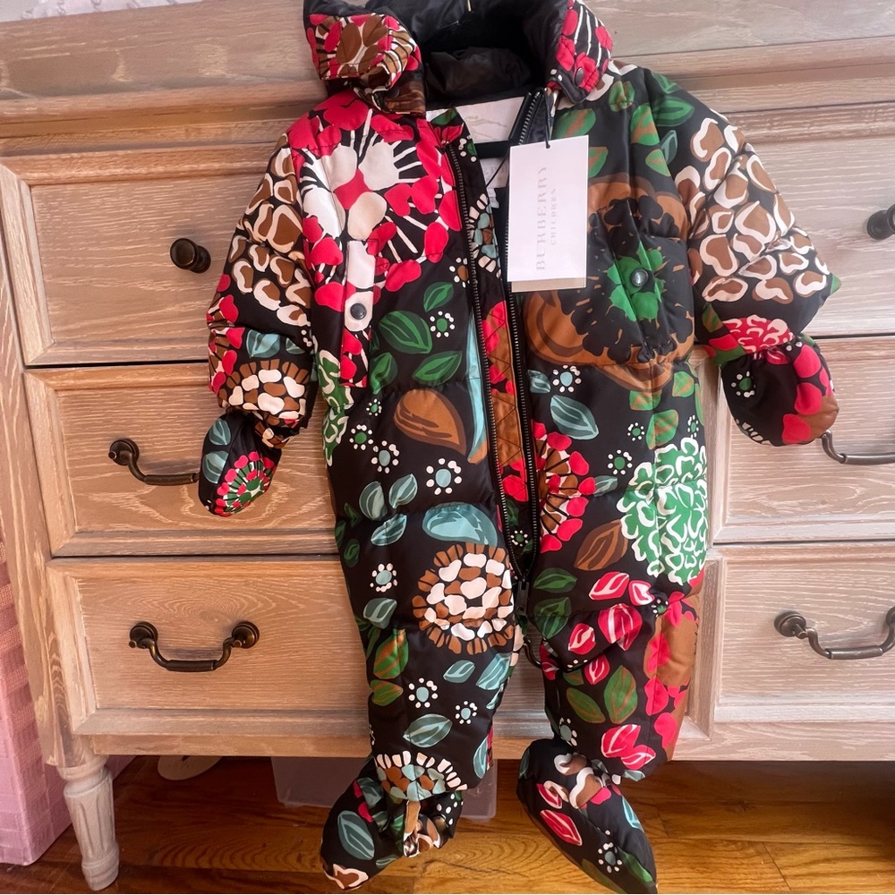 Burberry Kids Floral Snow Suit